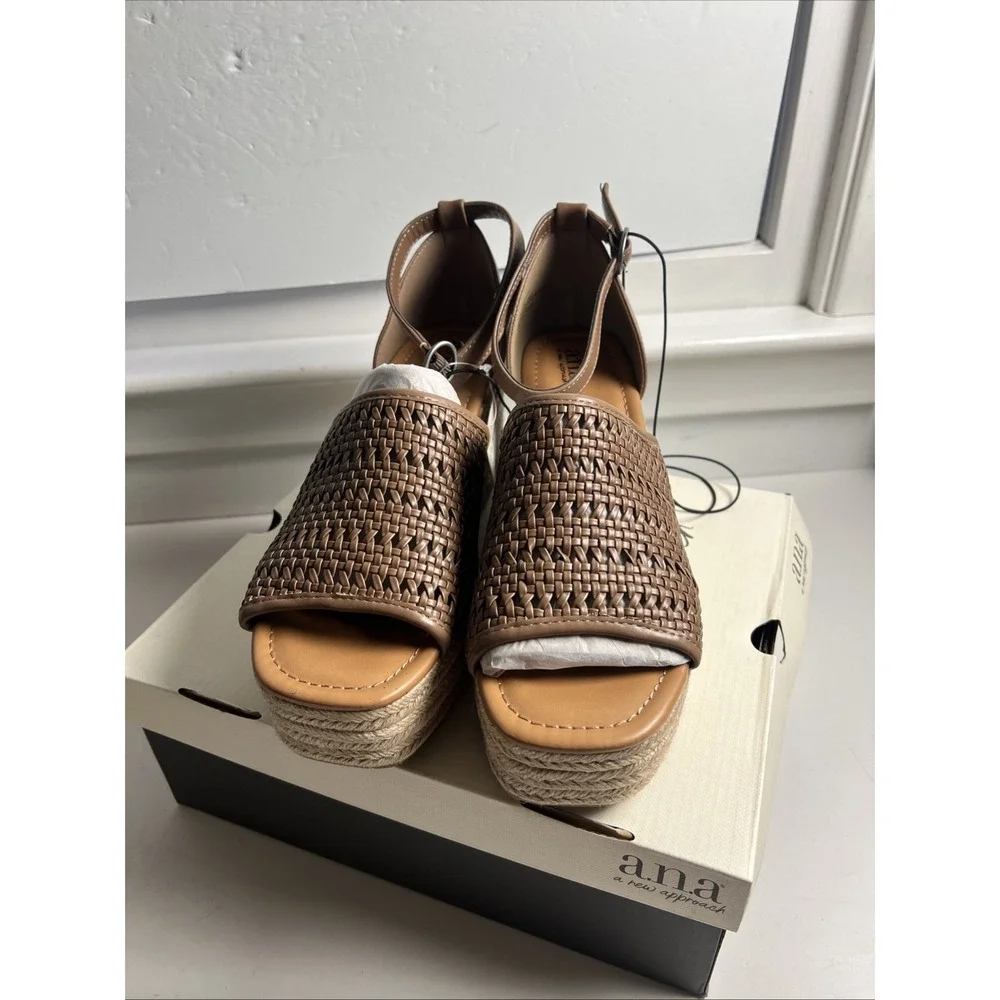 NIB Espadrilles Taupe Size 11‎ M A New Approach A.N.A. Style Ana Lisa $70